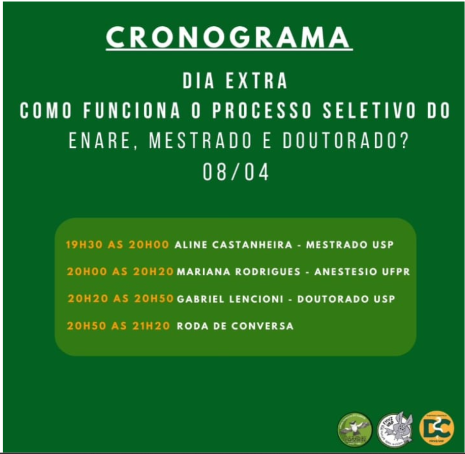 Funcionamentyo do ENARE - Diretório Acadêmico da USP