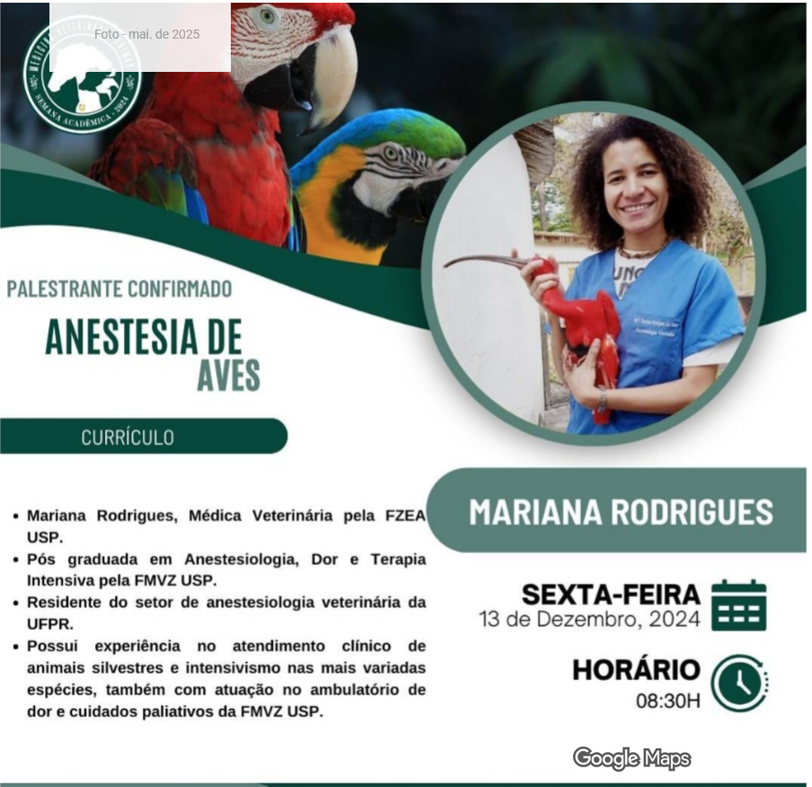 Anestesia em Aves - SAVET Unimax